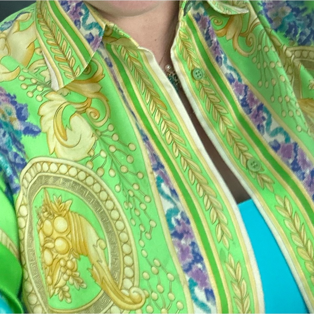 Gianni Versace silk shirt vintage - Picture 5 of 8